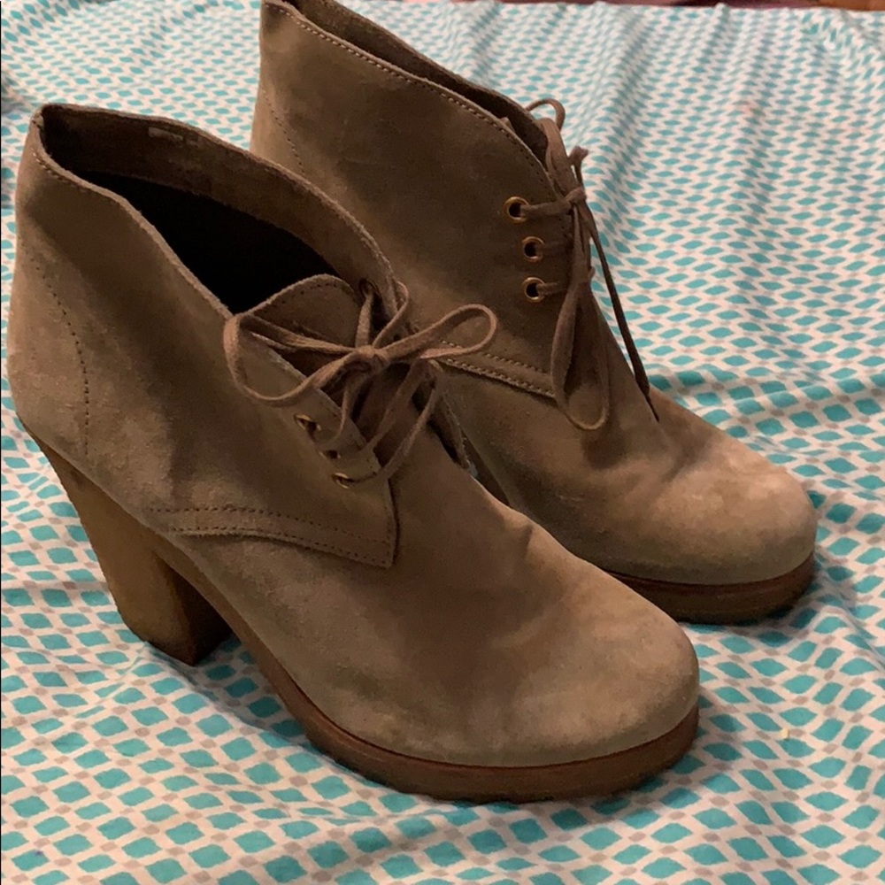 Prada Sport Women’s Lace-Up Suede Booties